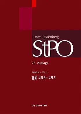 Löwe / Rosenberg / Erb |  Löwe/Rosenberg. Die Strafprozeßordnung und das Gerichtsverfassungsgesetz | Buch |  Sack Fachmedien