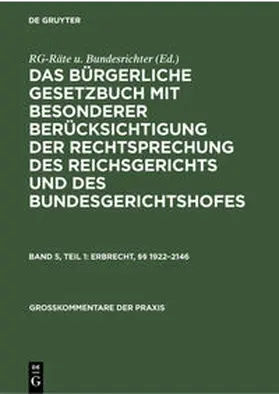 Erbrecht, §§ 1922-2146 | Buch |  Sack Fachmedien