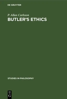 Carlsson | Butler's Ethics | Buch | 978-3-11-230259-0 | sack.de