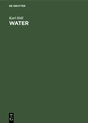Höll |  Water | eBook | Sack Fachmedien