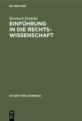 [unknown] |  Einführung in die Rechtswissenschaft | eBook | Sack Fachmedien