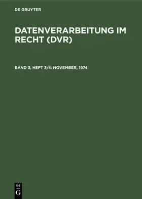 November, 1974 | E-Book | sack.de