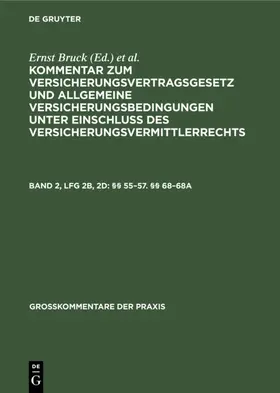 Möller / Bruck / Johannsen |  §§ 55-57. §§ 68-68a | Buch |  Sack Fachmedien