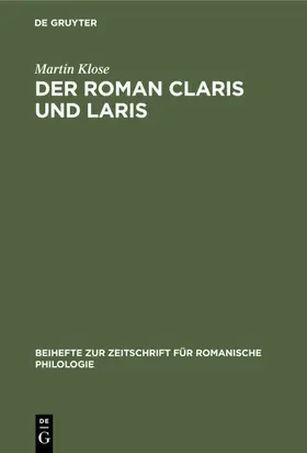 Klose |  Der Roman Claris und Laris | Buch |  Sack Fachmedien