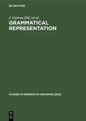 Guéron / Obenauer / Pollock | Grammatical Representation | E-Book | sack.de