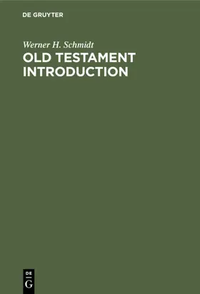 Schmidt | Old Testament Introduction | E-Book | www2.sack.de