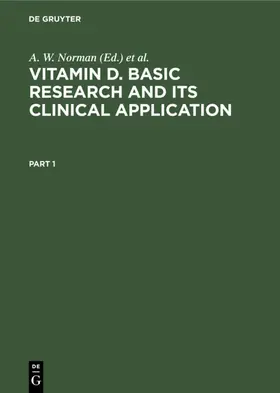 Norman / Schaefer / Herrath |  Vitamin D. Basic Research and its Clinical Application | eBook | Sack Fachmedien
