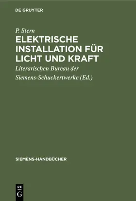 Stern |  Elektrische Installation für Licht und Kraft | eBook | Sack Fachmedien