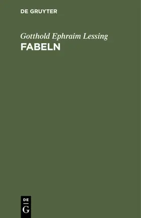 Lessing |  Fabeln | eBook | Sack Fachmedien