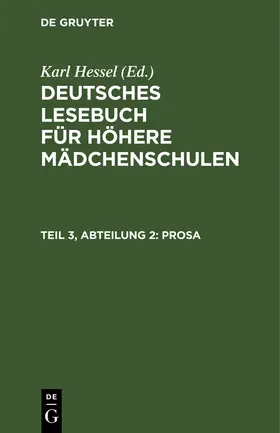 Hessel |  Prosa | Buch |  Sack Fachmedien