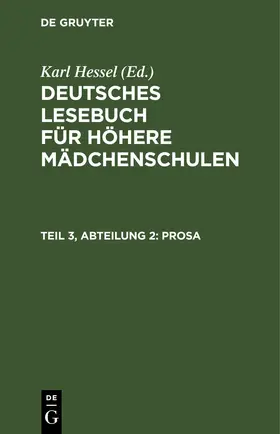 Hessel |  Prosa | eBook | Sack Fachmedien