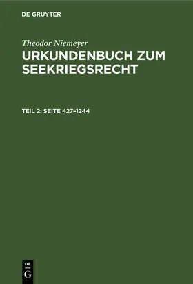 Niemeyer |  Seite 427-1244 | Buch |  Sack Fachmedien