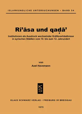 Havemann |  Ri'asa und qada' | eBook | Sack Fachmedien