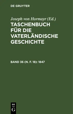 Hormayr | 1847 | E-Book | sack.de