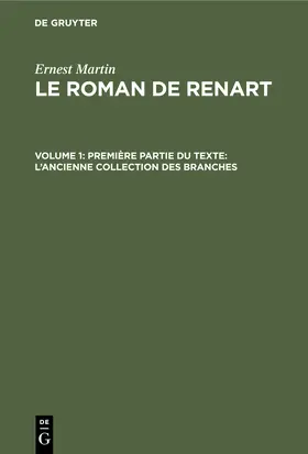 Martin |  Première partie du texte: L'ancienne collection des branches | Buch |  Sack Fachmedien