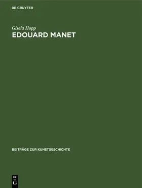 Hopp |  Edouard Manet | Buch |  Sack Fachmedien
