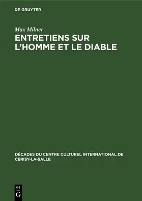 Milner |  Entretiens sur L'homme et le diable | eBook | Sack Fachmedien