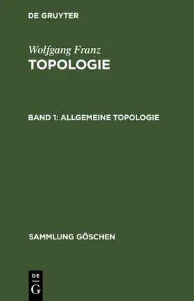 Franz |  Allgemeine Topologie | Buch |  Sack Fachmedien