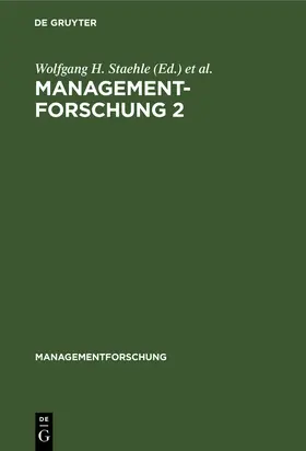 Conrad / Staehle |  Managementforschung 2 | Buch |  Sack Fachmedien