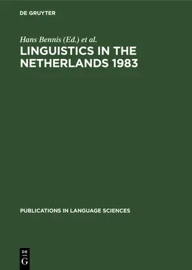 Lessen Kloeke / Bennis |  Linguistics in the Netherlands 1983 | Buch |  Sack Fachmedien