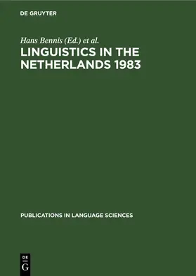 Bennis / Lessen Kloeke |  Linguistics in the Netherlands 1983 | eBook | Sack Fachmedien