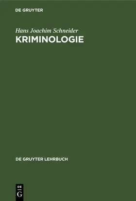 Schneider | Kriminologie | E-Book | www2.sack.de