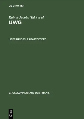 Gloy |  Rabattgesetz | Buch |  Sack Fachmedien