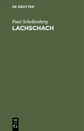 Schellenberg |  Lachschach | Buch |  Sack Fachmedien