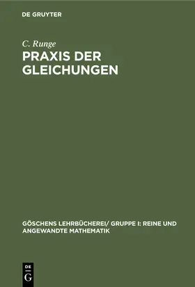 Runge |  Praxis der Gleichungen | Buch |  Sack Fachmedien