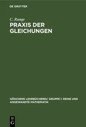 Runge |  Praxis der Gleichungen | eBook | Sack Fachmedien