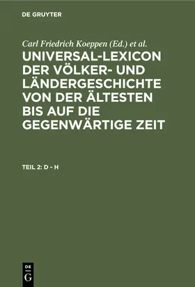 Wagener / Koeppen |  D - H | Buch |  Sack Fachmedien