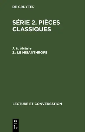 Molière |  Le misanthrope | eBook | Sack Fachmedien