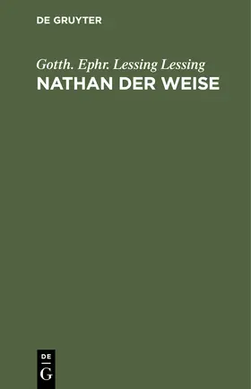 Lessing |  Nathan der Weise | Buch |  Sack Fachmedien