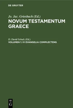 Schulz |  IV Evangelia complectens | eBook | Sack Fachmedien