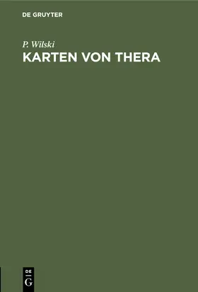 Wilski |  Karten von Thera | eBook | Sack Fachmedien