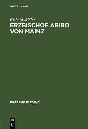 Müller |  Erzbischof Aribo von Mainz | eBook | Sack Fachmedien