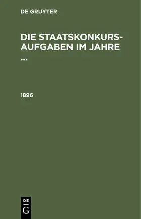 1896 | Buch | 978-3-11-245353-7 | sack.de