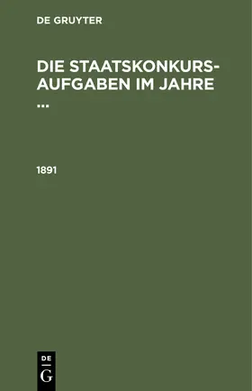 1891 | eBook | Sack Fachmedien