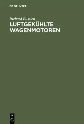 Bussien |  Luftgekühlte Wagenmotoren | eBook | Sack Fachmedien
