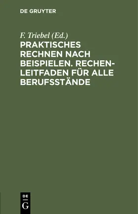 Triebel |  Praktisches Rechnen nach Beispielen. Rechen-Leitfaden für alle Berufsstände | Buch |  Sack Fachmedien