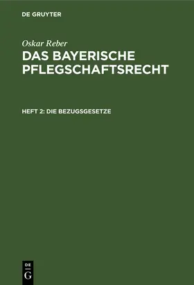 Reber |  Die Bezugsgesetze | eBook | Sack Fachmedien