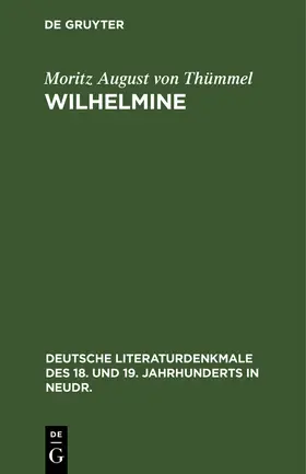 Thümmel |  Wilhelmine | Buch |  Sack Fachmedien