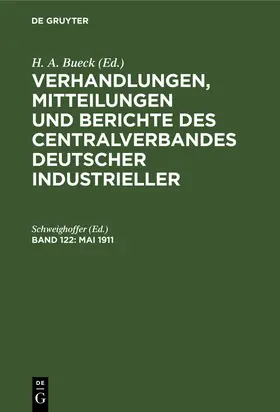 Schweighoffer |  Mai 1911 | Buch |  Sack Fachmedien