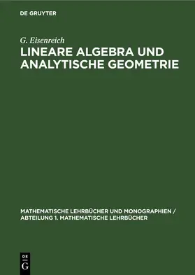 Eisenreich |  Lineare Algebra und analytische Geometrie | eBook | Sack Fachmedien