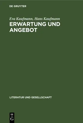 Kaufmann |  Erwartung und Angebot | eBook | Sack Fachmedien