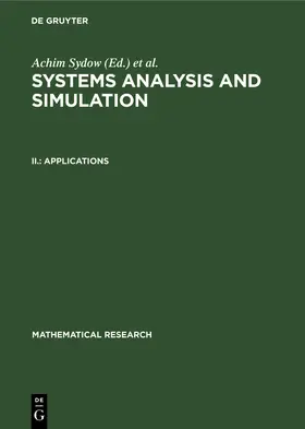 Sydow / Vichnevetski / Thoma |  Applications | Buch |  Sack Fachmedien
