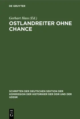 Hass |  Ostlandreiter ohne Chance | eBook | Sack Fachmedien