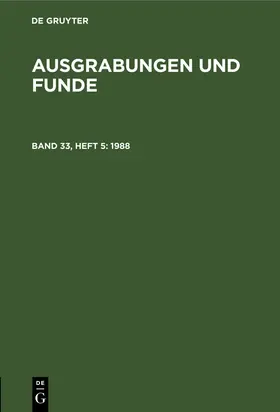 1988 | Buch | 978-3-11-247687-1 | www2.sack.de