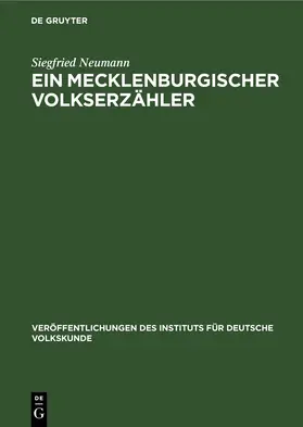 Neumann |  Ein Mecklenburgischer Volkserzähler | eBook | Sack Fachmedien