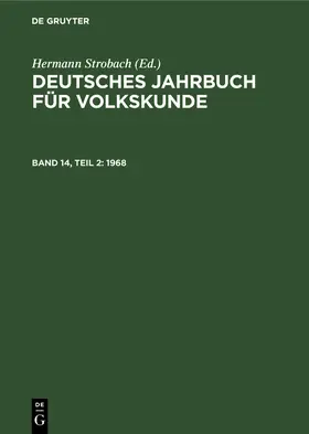 Strobach |  1968 | Buch |  Sack Fachmedien